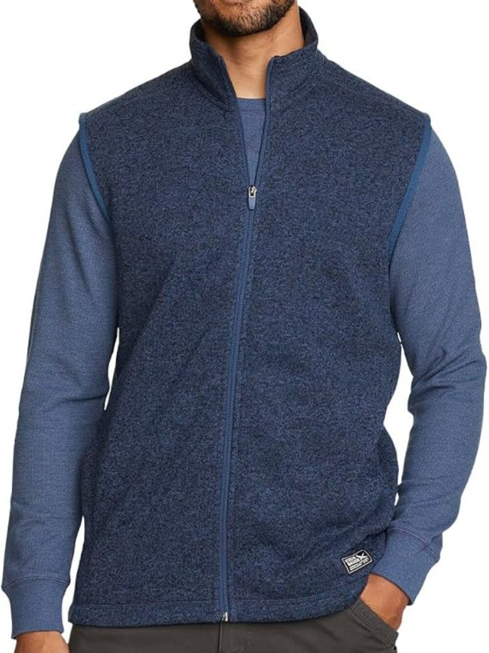 Eddie Bauer Men's Dusk Blue Radiator Insulated Outerwear Fleece Vest 3.0 SZ M